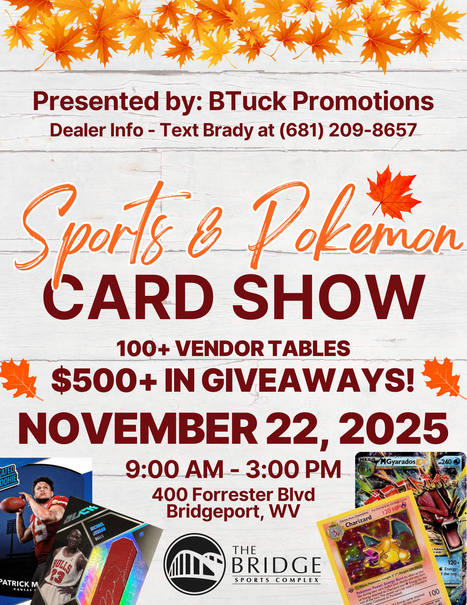 November 2025 Card Show Flyer